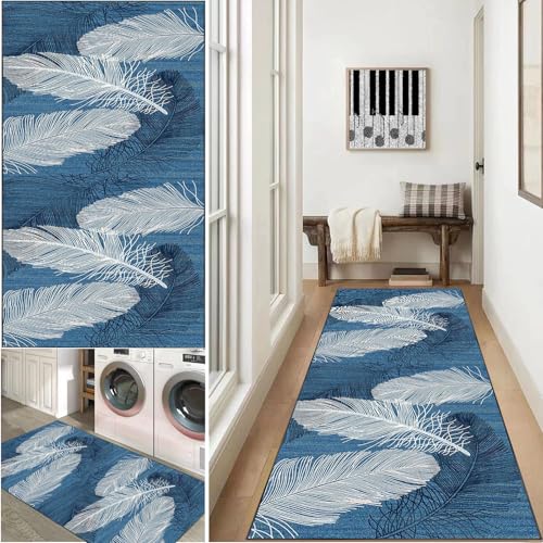 Xiao Ren Läufer Teppich für Flur 70 x 120 cm Küchenteppich Waschbar rutschfest Flur Küchen Teppiche läufer Fußmatte Lang Teppich Läufer für Flur Wohnzimmer von Xiao Ren