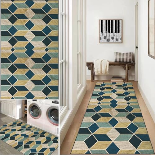 Xiao Ren Läufer Teppich für Flur 70 x 350 cm Küchenteppich Waschbar rutschfest Flur Küchen Teppiche läufer Fußmatte Lang Teppich Läufer für Flur Wohnzimmer von Xiao Ren