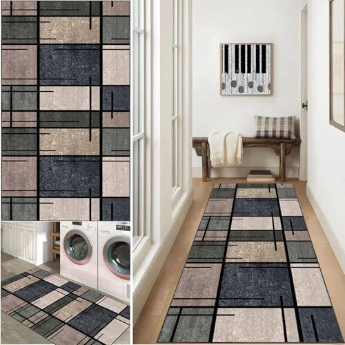 Xiao Ren Teppich Läufer 60x250cmKüchenteppich Waschbar rutschfest, Flur Modern,Entryway Runner Teppich,Küchenläufer Matte Fußmatte Lang,- rutschfest Flur Xiao Ren Teppich Läufer 60x250cmKüchenteppich Waschbar rutschfest, Flur Modern,Entryway Runner Teppich,Küchenläufer Matte Fußmatte Lang,- rutschfest Flur von Xiao Ren
