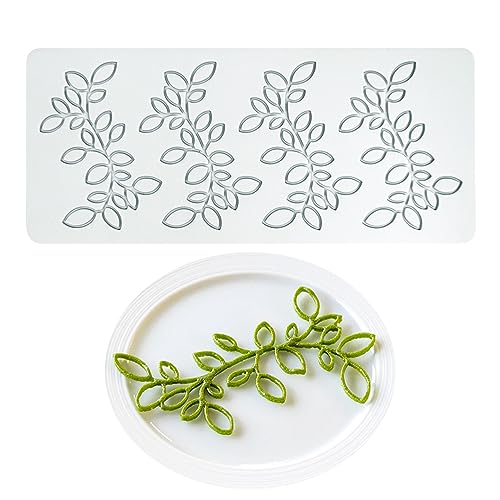 Kuchen Spitze Form, Silikon Spitze Fondant Formen, Zucker Handwerk Impression Form Essbare Kuchen Molecular Cuisine Dekoration, 4 Löcher kleine Blatt Knospen Kuchen Spitze Form, Silikon Spitze Fondant Formen, Zucker Handwerk Impression Form Essbare Kuchen Molecular Cuisine Dekoration, 4 Löcher kleine Blatt Knospen von XiaoShenLu