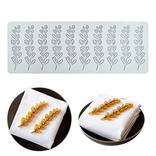 Kuchen-Spitzen-Form, Silikon-Spitzen-Fondant-Formen, Zuckerhandwerk-Abdruckform, essbarer Kuchen, molekulare Küche, Dekoration, 10 Löcher Blatt Kuchen-Spitzen-Form, Silikon-Spitzen-Fondant-Formen, Zuckerhandwerk-Abdruckform, essbarer Kuchen, molekulare Küche, Dekoration, 10 Löcher Blatt von XiaoShenLu