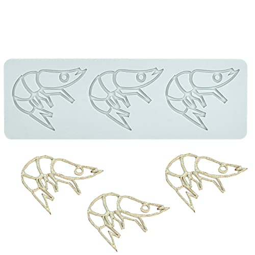 Kuchen-Spitzen-Form, Silikon-Spitzen-Fondant-Formen, Zuckerhandwerk-Abdruckform, essbarer Kuchen, molekulare Küche, Dekoration, 3 Löcher Garnelen Kuchen-Spitzen-Form, Silikon-Spitzen-Fondant-Formen, Zuckerhandwerk-Abdruckform, essbarer Kuchen, molekulare Küche, Dekoration, 3 Löcher Garnelen von XiaoShenLu