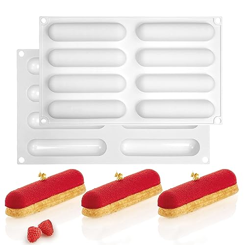Silikon Mousse Kuchen Form Bakeware Dessert Mousse DIY Schokolade Seife Kerze Form, 8 Löcher flache Ellipse von XiaoShenLu