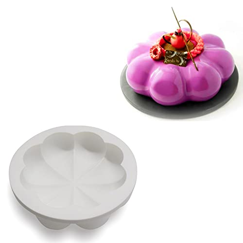 Silikonform für französische Mousse-Kuchen, 3D-Backformen, DIY-Schokoladenseifenkerzenform, Chrysantheme von XiaoShenLu