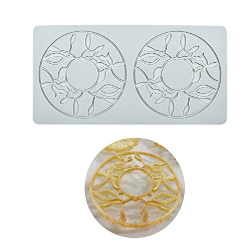 Kuchen-Spitzen-Form, Silikon-Spitzen-Fondant-Formen, Zuckerhandwerk-Abdruck-Form, essbarer Kuchen, molekulare Küche, Dekoration, 2 Löcher Kränze Kuchen-Spitzen-Form, Silikon-Spitzen-Fondant-Formen, Zuckerhandwerk-Abdruck-Form, essbarer Kuchen, molekulare Küche, Dekoration, 2 Löcher Kränze von XiaoShenLu