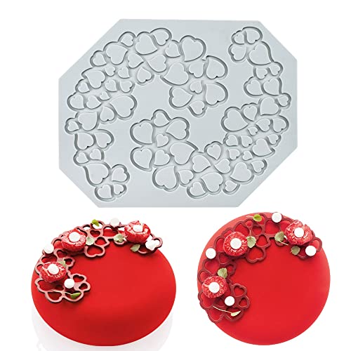 XiaoShenLu Kuchen-Spitzen-Form, Silikon-Spitzen-Fondant-Formen, Herz mit 2 Löchern (2 Holes Heart), Dekoration, 150 Milliliter XiaoShenLu Kuchen-Spitzen-Form, Silikon-Spitzen-Fondant-Formen, Herz mit 2 Löchern (2 Holes Heart), Dekoration, 150 Milliliter von XiaoShenLu