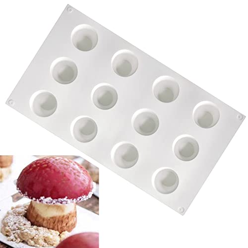 XiaoShenLu Mousse-Kuchenform Silikon backformen für Kuchen - 3D backform DIY Dessert Mould, 12 Löcher Lochkegel von XiaoShenLu