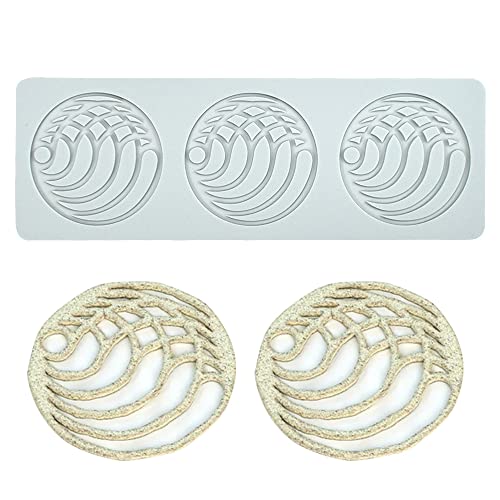 Silikon-Fondant-Spitzenmatte, Zuckerhandwerk-Abdruckform, essbarer Kuchen, molekulare Küche, Dekoration, 3 Löcher Spule Silikon-Fondant-Spitzenmatte, Zuckerhandwerk-Abdruckform, essbarer Kuchen, molekulare Küche, Dekoration, 3 Löcher Spule von XiaoShenLu
