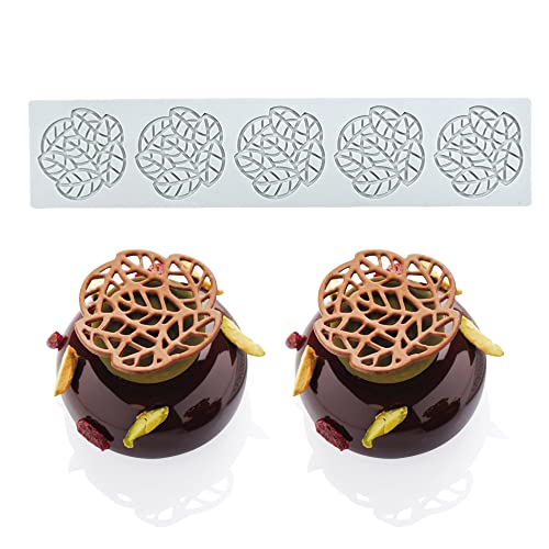 Silikon-Fondant-Spitzenmatte, Zuckerhandwerk-Abdruckform, essbarer Kuchen, molekulare Küche, Dekoration, 5 Löcher Baum Blatt Silikon-Fondant-Spitzenmatte, Zuckerhandwerk-Abdruckform, essbarer Kuchen, molekulare Küche, Dekoration, 5 Löcher Baum Blatt von XiaoShenLu