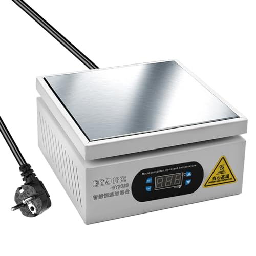 XiaoXIN Aluminiumplatten-Heizstation, elektronische Heizplatten-Tisch-Vorheizplattform 0–400 ℃ für BGA-Pflanzen, Leiterplatten-Handy-L-Bildschirm-Reparaturen von XiaoXIN