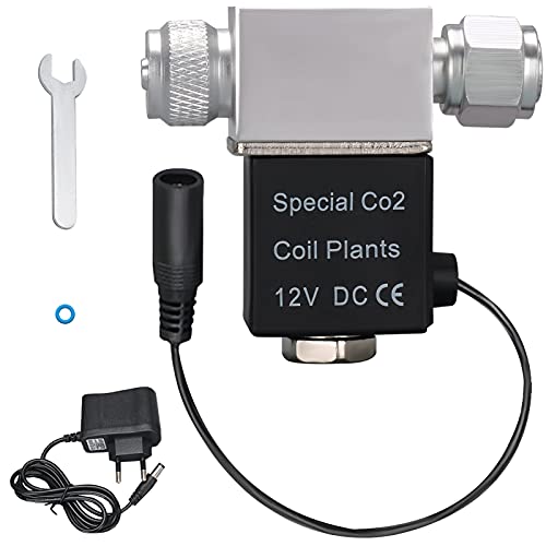 XiaoXIN Magnetventil für Aquarium CO2-Systemregler DC 12V Ausgang Anschließen M10 * 1 Außengewinde Einzelkopf geräuschlose Niedertemperaturversion von XiaoXIN