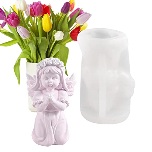 Xiaocao Engel Baby Kerzenform Kerzen Silikonform 3D Engel Kerzenformen Baby Angel Dekorative Silikonform Aus Harz, Epoxid Fondantformen Zum Dekorieren Von Kuchen, Duftkerzen, Seife von Xiaocao