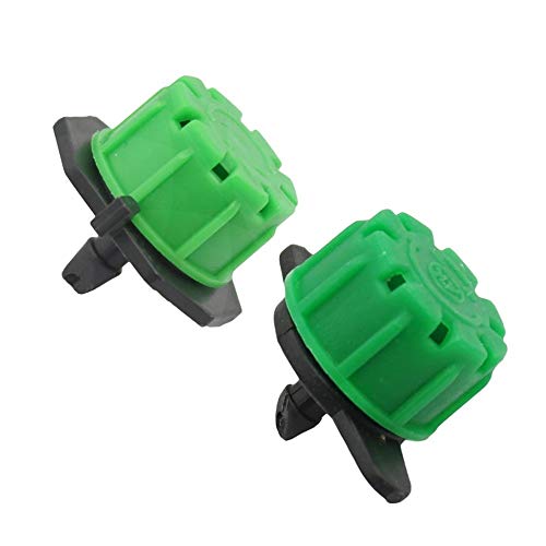 Gartenschlauch Schnellverbindung Einstellbare Grüne Dripper Düse 8-Loch- Garten Sprinkler Bewässerungssystem Landwirtschaftliche Bewässerung Montage 20 PC (Color : Green) von Xiaochen