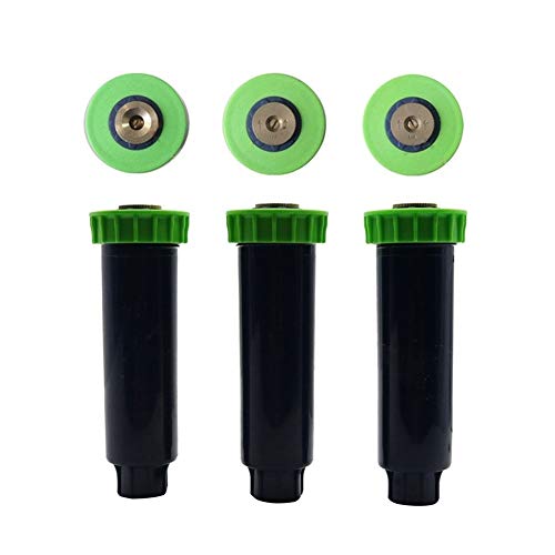 Rasenbewässerung Gartenbewässerung Einstellbare Pop Up Sprinkler mit 1/2 Zoll Innengewinde 90-360 Grad automatisch versenkbare Rasen Bewässerung-Sprenger 5 Stück (Color : 180 degrees) von Xiaochen