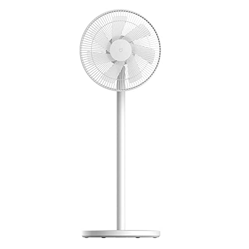 Xiaomi Mi Smart Standing Fan Pro Akku Standventilator mit optionaler iOS/Android Mi Home Appanbindung (24 W DC Motor, 26-55 dB, bis zu 20 Std Akkulaufzeit, Alex & Google Assistant kompatibel), XM220003, Weiß von Xiaomi