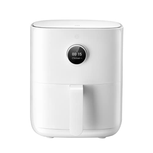 Xiaomi Mi Smart Air Fryer 3,5 l – 100+ In-App-Rezepte, automatische Wärme- und Zeitsteuerung, 24 Stunden Timer, mehrere Modi Frittieren, Backen, Auftauen, Weiß, BHR4857HK von Xiaomi