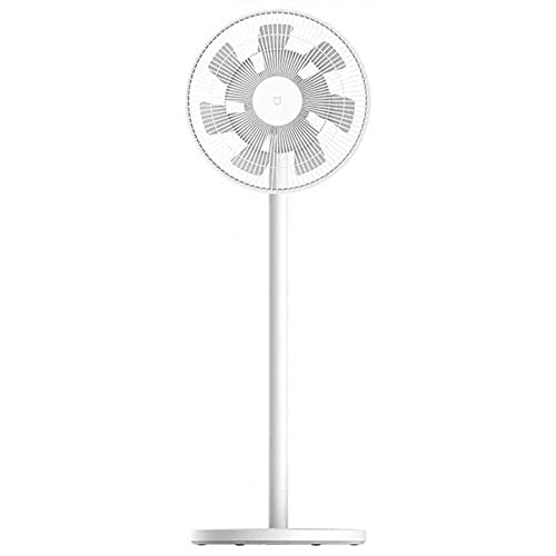Xiaomi Mi Smart Standing Fan 2 DE Version Tisch- & Standventilator mit optionaler iOS/Android Mi Home Appanbindung (15W sparsamer BLDC Motor, 58dB, 4 Gebläsestufen, Alex & Google Assistant kompatibel) White (Weiß) von Xiaomi