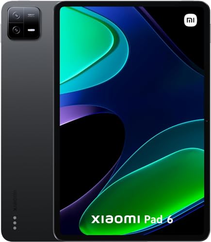 Xiaomi Pad 6 11" 144Hz 2.8K WQHD Display, Xiaomi Pad 6 Tablet Flaggschiff Snapdragon 870 Prozessor mit Quad Stereolautsprechern 8840mAh Akku 33W Schnellladung Ganzmetall Unibody, 8+256GB Graphitgrau von Xiaomi