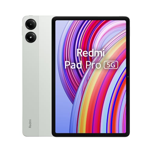 Xiaomi Redmi Pad Pro 5G 6+128GB Grün mit Ringhalter, Snapdragon® 7s Gen, HyperOS, 12,1" 120Hz 2,5K augenschonendes Display, 10.000mAh (typ) großer Akku, 33W Schnellladen (2 Jahre Garantie) von Xiaomi