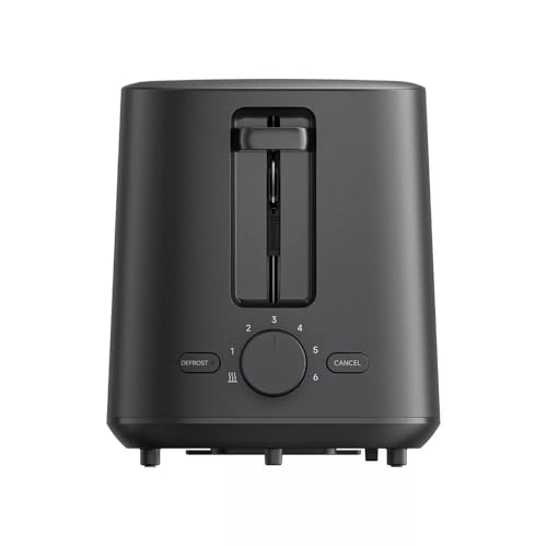 Xiaomi Toaster - Mit 6 Stufen gleichmäßige Bräunung, Auftaufunktion, bis 930W, Klappbarer Brötchenaufsatz, 35mm extra breite Schlitze, Krümelschublade, Grau von XIAOMI