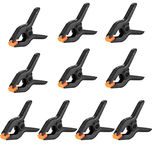 10 Stück Federklammern, 3 Zoll Heavy Duty Nylon Einhandzwinge, Spannklammern für die Holzbearbeitung, Schraubzwingen mit Kunststoffgriff für DIY-Projekte, Fotostudios, Fotohintergrund 10 Stück Federklammern, 3 Zoll Heavy Duty Nylon Einhandzwinge, Spannklammern für die Holzbearbeitung, Schraubzwingen mit Kunststoffgriff für DIY-Projekte, Fotostudios, Fotohintergrund von Xiaomoyu