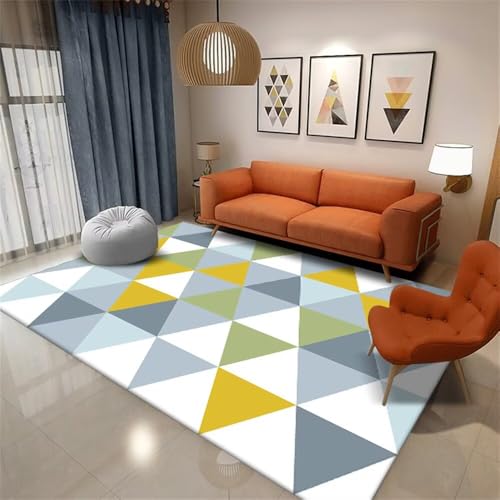 Xiaosua 100x160CM blau Kinderteppich Waschbar Gelb-grüner geometrischer Teppich Jugendzimmer billig Moderne Esszimmerdekoration kinderzimmer mädchen Xiaosua 100x160CM blau Kinderteppich Waschbar Gelb-grüner geometrischer Teppich Jugendzimmer billig Moderne Esszimmerdekoration kinderzimmer mädchen von Xiaosua
