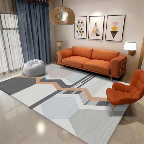 Xiaosua 120x200CM Grau Teppich Blauer moderner geometrischer Schlafzimmer fußmatte schmal Creative Color Matching cool Waschbarer Xiaosua 120x200CM Grau Teppich Blauer moderner geometrischer Schlafzimmer fußmatte schmal Creative Color Matching cool Waschbarer von Xiaosua