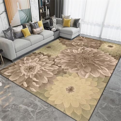 Xiaosua 170x230CM Grün Teppich Wohnzimmer kurzflor Grauer Retro-Blumenteppich groß büro bodenmatte Xiaosua 170x230CM Grün Teppich Wohnzimmer kurzflor Grauer Retro-Blumenteppich groß büro bodenmatte von Xiaosua