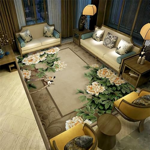 Xiaosua 200x200CM Grün Teppich mädchenzimmer Orientalischer Blumenteppich Kinderzimmer Waschbar verschleißfeste Schalldämmung rutschfest bettumrandung Xiaosua 200x200CM Grün Teppich mädchenzimmer Orientalischer Blumenteppich Kinderzimmer Waschbar verschleißfeste Schalldämmung rutschfest bettumrandung von Xiaosua