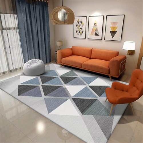Xiaosua 50x80CM blau Teppich waschbar in Waschmaschine Grauer schwarzer geometrischer Anti-Rutsch Hübscher tepich Rugs Xiaosua 50x80CM blau Teppich waschbar in Waschmaschine Grauer schwarzer geometrischer Anti-Rutsch Hübscher tepich Rugs von Xiaosua