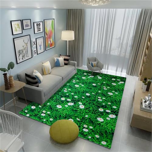 Xiaosua Aesthetic Teppich Grün Baby Teppich Mädchen 60X90CM Couch Teppich Wohnzimmer 1Ft 11.6''X2Ft 11.4'' von Xiaosua