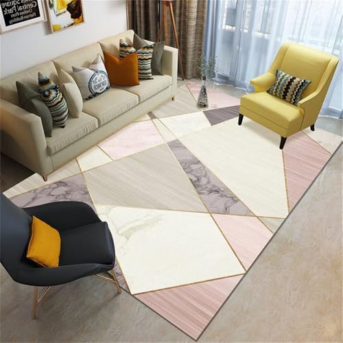 Xiaosua Aesthetic Teppich160x250CM Teppich Vorleger waschbar in Waschmaschine Grauer moderner geometrischer Rosa esszimmer großer schöner wohnen Xiaosua Aesthetic Teppich160x250CM Teppich Vorleger waschbar in Waschmaschine Grauer moderner geometrischer Rosa esszimmer großer schöner wohnen von Xiaosua
