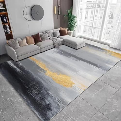 Xiaosua Büro Bodenmatte300x400CM Teppich Outdoor The Carpet Relax kuscheliger kurzflor teppi Wohnzimmer-Staubmatte mit einfachem abstraktem Muster grau von Xiaosua