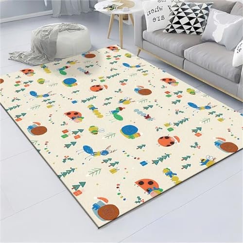 Xiaosua Carpet Living Room Grün Teppich Für Schlafzimmer 160X250CM Bettvorleger Sofa Matte von Xiaosua