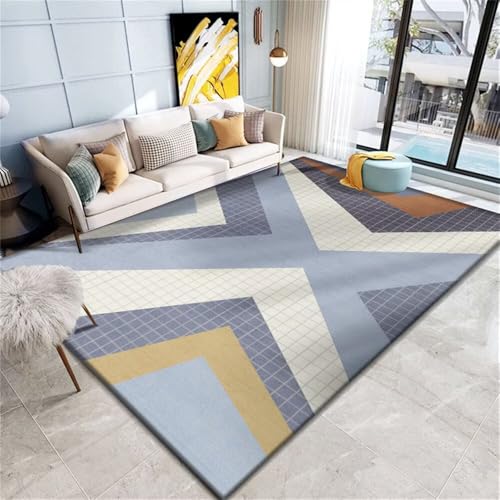 Xiaosua Kinder Teppiche120x120CM Waschbarer Teppich Wohnzimmer Muster Grauer für die Heimdekoration blau schlafzimmerteppich bettvorleger Terassenteppich Xiaosua Kinder Teppiche120x120CM Waschbarer Teppich Wohnzimmer Muster Grauer für die Heimdekoration blau schlafzimmerteppich bettvorleger Terassenteppich von Xiaosua