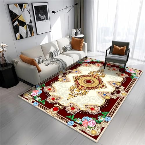 Xiaosua Kinderzimmer Teppich Mädchen Rot Teppich Reinigen 60X120CM Teppich Tür 1Ft 11.6''X3Ft 11.2'' von Xiaosua