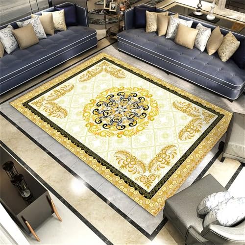 Xiaosua Kleiner Teppich50x80CM Teppich Wohnzimmer vorraum Vintage-Blumenteppich Gelb Childrens Rugs for Bedroom Girls Boden lauferteppich Flur Xiaosua Kleiner Teppich50x80CM Teppich Wohnzimmer vorraum Vintage-Blumenteppich Gelb Childrens Rugs for Bedroom Girls Boden lauferteppich Flur von Xiaosua