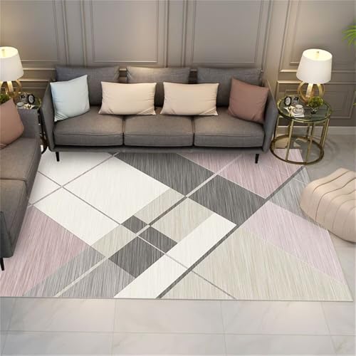 Xiaosua Small Bedroom Rug80x150CM Teppich Waschbar rutschfest Creative Color Matching Moderner geometrischer Grau kinderzimmer Hallway Rug läufer Flur Xiaosua Small Bedroom Rug80x150CM Teppich Waschbar rutschfest Creative Color Matching Moderner geometrischer Grau kinderzimmer Hallway Rug läufer Flur von Xiaosua