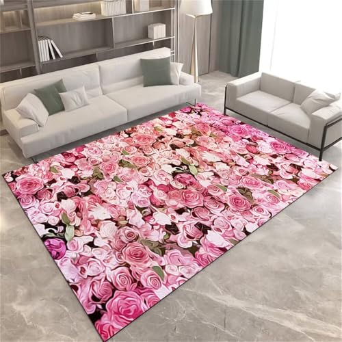 Xiaosua Small Rugs for Living Room100x200CM Hübscher Teppich Outdoor-Teppich Lila roter Blumenteppich Rosa Pflegeleicht Aesthetic esstisch Xiaosua Small Rugs for Living Room100x200CM Hübscher Teppich Outdoor-Teppich Lila roter Blumenteppich Rosa Pflegeleicht Aesthetic esstisch von Xiaosua