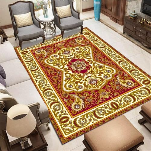 Xiaosua Spiele Teppich120x120CM Kunstdesign Wohnzimmerteppich Jungen Jugendzimmer Roter rechteckiger rot Teppich vorraum kurzflor von Xiaosua