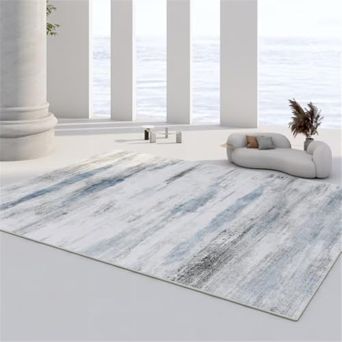 Xiaosua Tepiche Für Wohnzimmer Modern mini Teppich 50x80CM waschbare teppiche blau Grauer rechteckiger Wohnzimmerteppich bürostuhl unterlage Baby mädchen Kleiner von Xiaosua