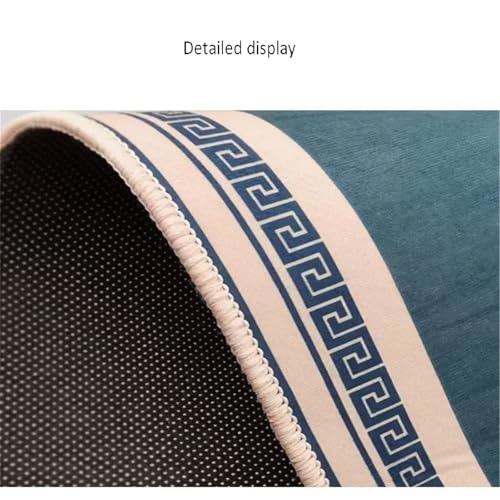 Xiaosua Teppich Fußbodenheizung Geeignet Sofa Teppiche 120x200CM fußmatte außen Dunkelgrau Geometrischer Vintage-Teppich Room Decoration rutschstopp Esszimmer von Xiaosua