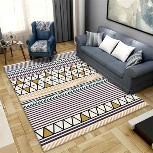Xiaosua Teppich Günstig180x250CM Girls Rugs for Bedroom Rug Carpet Waschbarer geometrischer rechteckiger Teppich Farbe schmutzfangmatte waschbar von Xiaosua