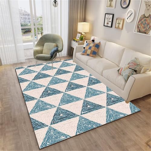 Xiaosua Teppich Xxl160x250CM Anti Rutsch für esszimmer Grauer moderner geometrischer blau Schreibtisch arbeitszimmer Kinderteppich Waschbar Xiaosua Teppich Xxl160x250CM Anti Rutsch für esszimmer Grauer moderner geometrischer blau Schreibtisch arbeitszimmer Kinderteppich Waschbar von Xiaosua
