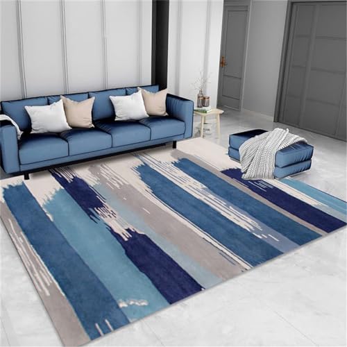 Xiaosua Waschbarer Teppich Blau 3D Teppich Optische Täuschung 160X200CM Kinderzimmer Teppiche 5Ft 3''X6Ft 6.7'' von Xiaosua