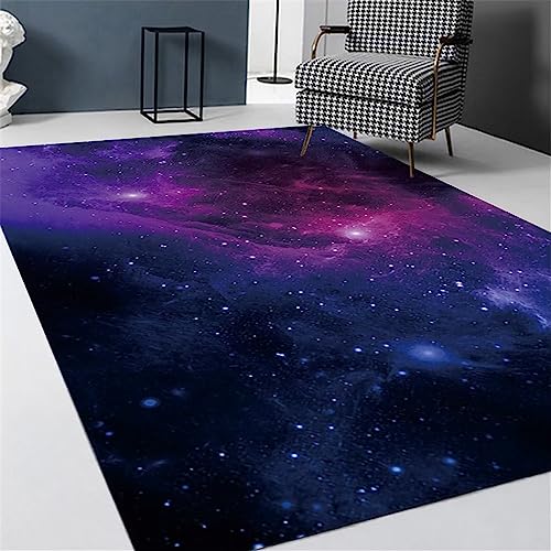 Xiaosua Weicher Teppich Kinder Salon Lila Abstraktes Sternen Himmel Muster Das Schlafzimmer Ist Weich 140X200Cm Waschbarer Wohnzimmer Xiaosua Weicher Teppich Kinder Salon Lila Abstraktes Sternen Himmel Muster Das Schlafzimmer Ist Weich 140X200Cm Waschbarer Wohnzimmer von Xiaosua