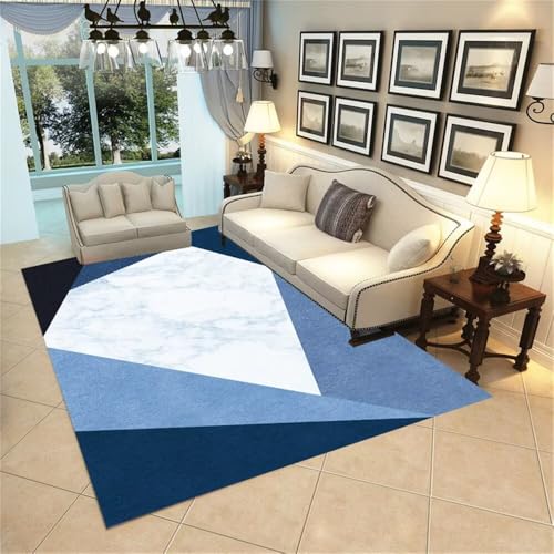 Xiaosua XXL Teppich170x240CM Kinderzimmer Teppich outdoorteppich Moderner geometrischer blau elegant Wohnzimmer möbel eingangsbereich innen rutschstopp Xiaosua XXL Teppich170x240CM Kinderzimmer Teppich outdoorteppich Moderner geometrischer blau elegant Wohnzimmer möbel eingangsbereich innen rutschstopp von Xiaosua