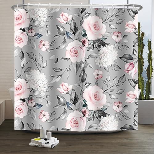 Xiaoterna Eukalyptusblatt Duschvorhang Blume Pflanze Badezimmer Vorhang Rosa Rose Blume mit grünem Blatt Pflanze Natur Ästhetische Dusche Vorhang Maschinenwaschbar Wasserdichter Stoff 200x180cm Xiaoterna Eukalyptusblatt Duschvorhang Blume Pflanze Badezimmer Vorhang Rosa Rose Blume mit grünem Blatt Pflanze Natur Ästhetische Dusche Vorhang Maschinenwaschbar Wasserdichter Stoff 200x180cm von Xiaoterna