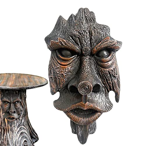 Xiaoxin Nottingham Greenman Spirit Wandskulptur, Altes Mann-Baum-Gesicht, Greenman Enigma-Gesicht, Skulpturale Wandbehang, Kreative Ornamente Für Schreibtisch, Wand, Hotel Oder Zuhause von Xiaoxin