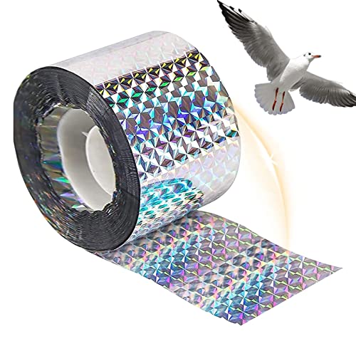 Xiaoxin Vogelabweisendes Klebeband, Vogelsicheres Klebeband, Abschreckungsband, Vogelschreckgeräusch Und Reflektierendes Klebeband, Reflektor, Perfekte Abschreckung Für Vögel Und Wildtiere, (100) von Xiaoxin